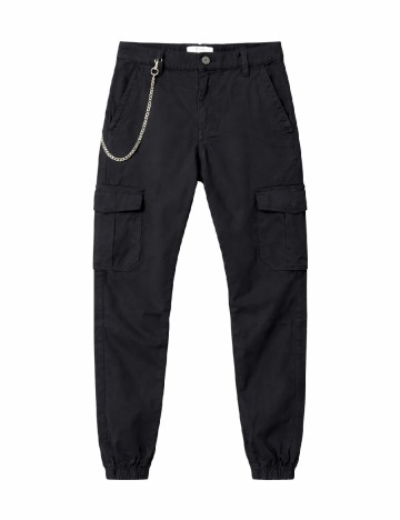 Pantaloni Bershka, negru
