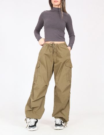 Pantaloni Pull&Bear, verde