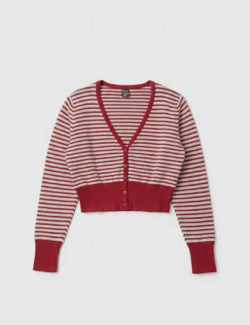 Cardigan Zara, rosu