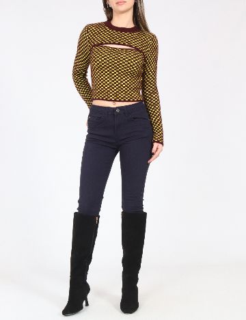 Bluza Zara, visiniu/galben