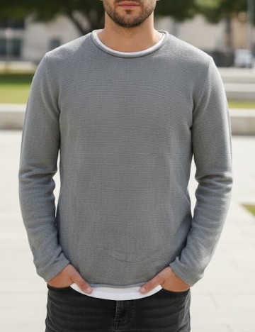 Bluza Pull&Bear, gri