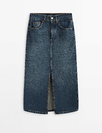 Fusta Massimo Dutti, albastru