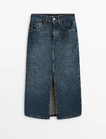 Fusta Massimo Dutti, albastru