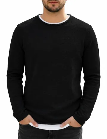 Bluza Pull&Bear, negru
