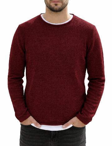 Bluza Pull&Bear, visiniu