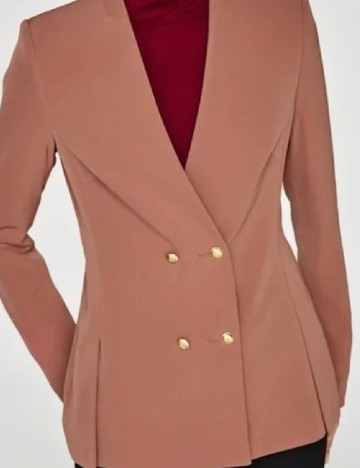 Sacou Zara, roz pudra inchis