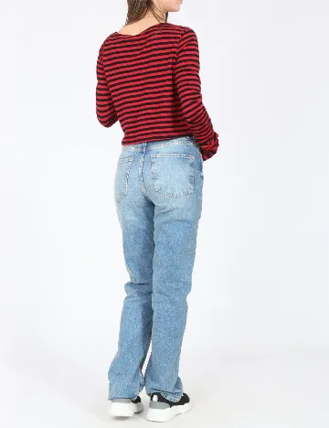 Top Zara, rosu/negru