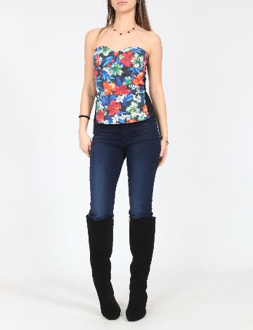 Top Pull&Bear, floral print