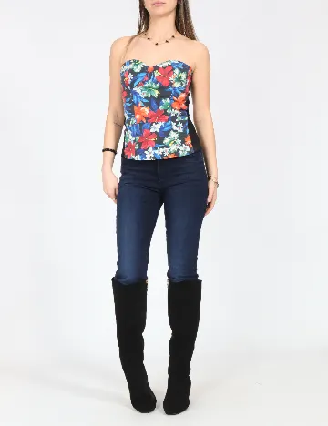 Top Pull&Bear, floral print