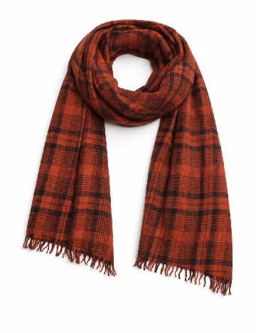 Esarfa Zara, portocaliu/negru