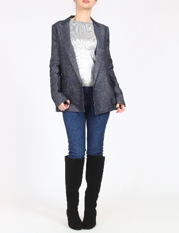 Sacou Zara, bleumarin