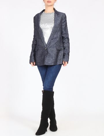 Sacou Zara, bleumarin