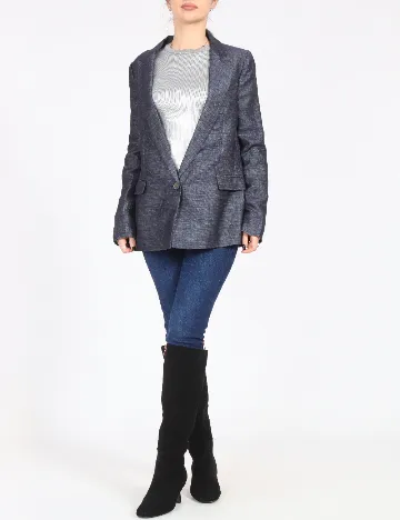 Sacou Zara, bleumarin