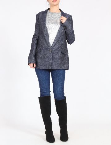 Sacou Zara, bleumarin