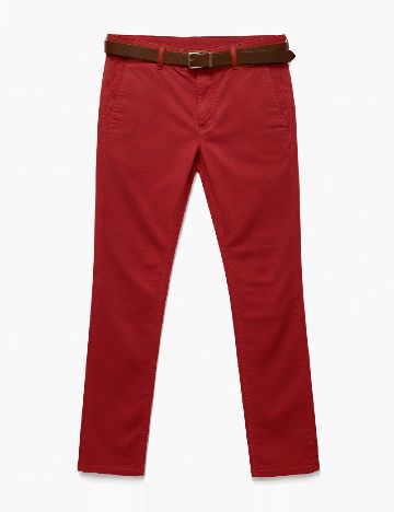 Pantaloni Zara, rosu