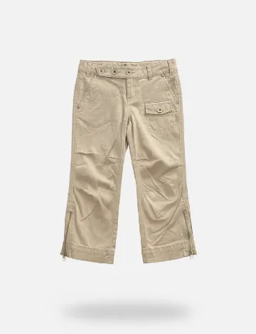 Pantaloni Zara, crem