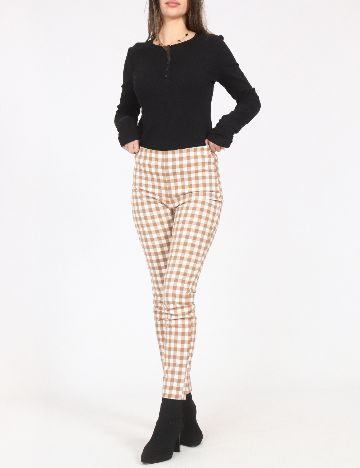 Pantaloni Zara, maro