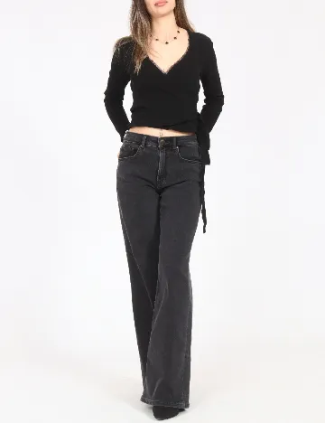 Blugi C&A, gri inchis