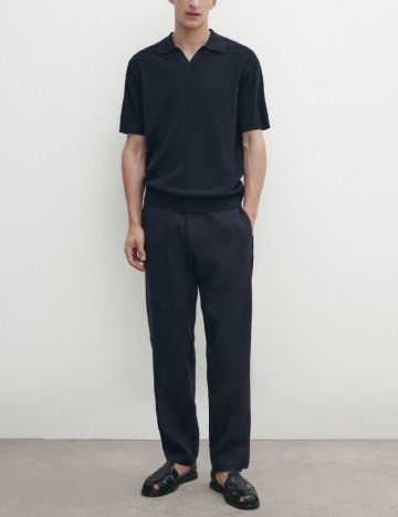 Tricou Massimo Dutti, bleumarin