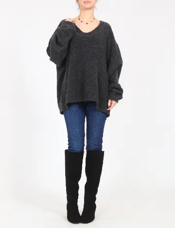 Pulover C&A, gri inchis