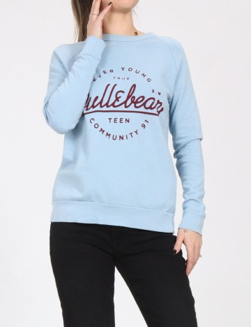 Bluza Pull&Bear, albastru