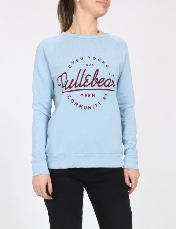 Bluza Pull&Bear, albastru
