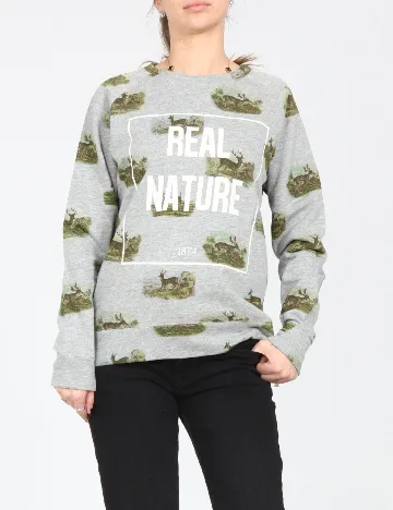 Bluza Pull&Bear, gri