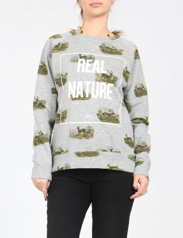 Bluza Pull&Bear, gri