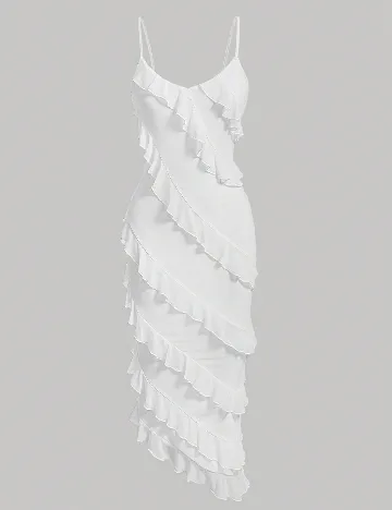 Rochie medie SHEIN, alb