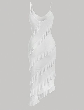 Rochie medie SHEIN, alb