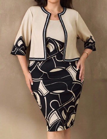 Compleu SHEIN CURVE, crem