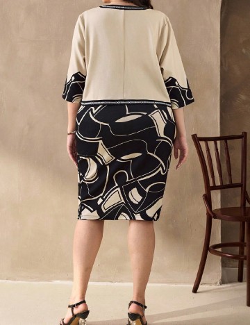 Compleu SHEIN CURVE, crem