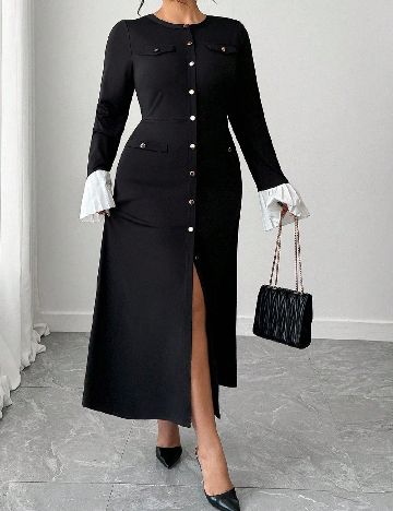 Rochie lunga SHEIN CURVE, negru