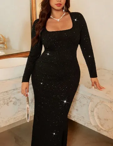 Rochie lunga SHEIN CURVE, negru