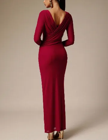 Rochie lunga Silquee, rosu