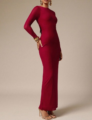 Rochie lunga Silquee, rosu