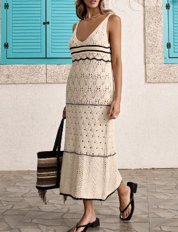 Rochie medie SHEIN, alb