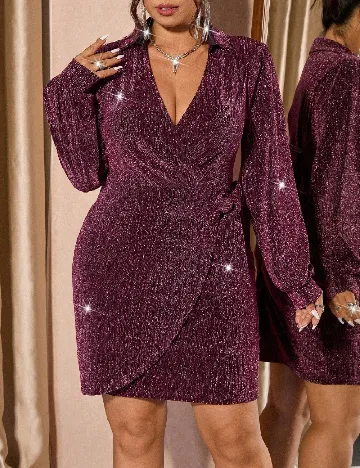 Rochie scurta SHEIN CURVE, roz