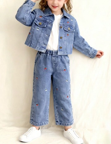 Compleu Shein Kids, albastru