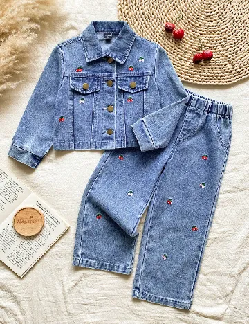 Compleu Shein Kids, albastru