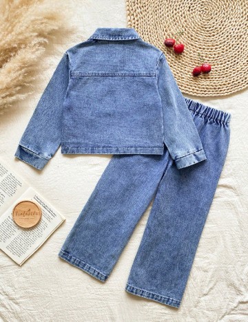 Compleu Shein Kids, albastru