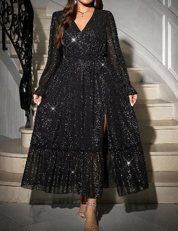 Rochie lunga SHEIN CURVE, negru