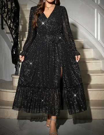 Rochie lunga SHEIN CURVE, negru