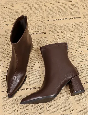 Botine SHEIN, maro