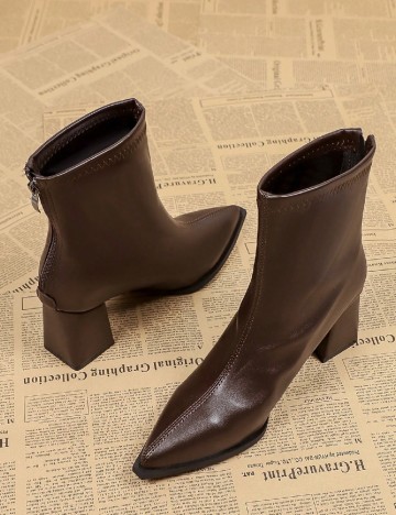 Botine SHEIN, maro