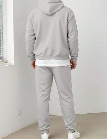 Compleu SHEIN Plus Size Men, gri