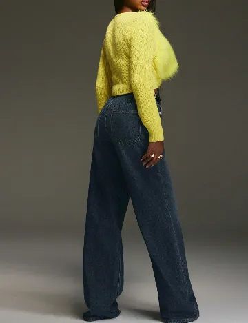 Cardigan SHEIN, galben neon