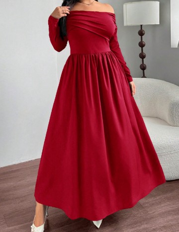 Rochie lunga SHEIN CURVE, rosu