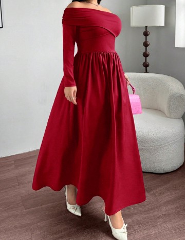 Rochie lunga SHEIN CURVE, rosu