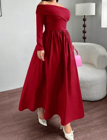 Rochie lunga SHEIN CURVE, rosu